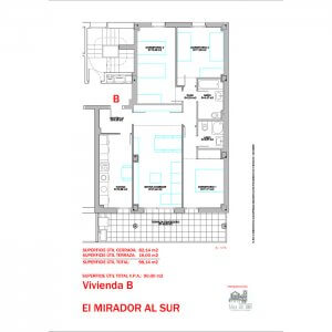 Plano vivienda B (P. alzadas)