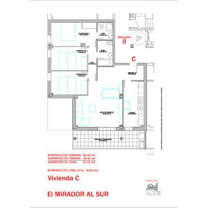 Plano vivienda C (P. alzadas)